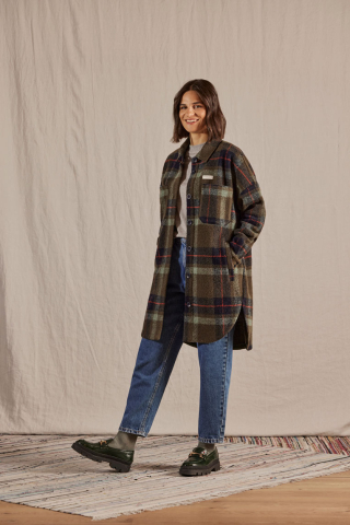 Maloja HalapM. Wool Check Coat